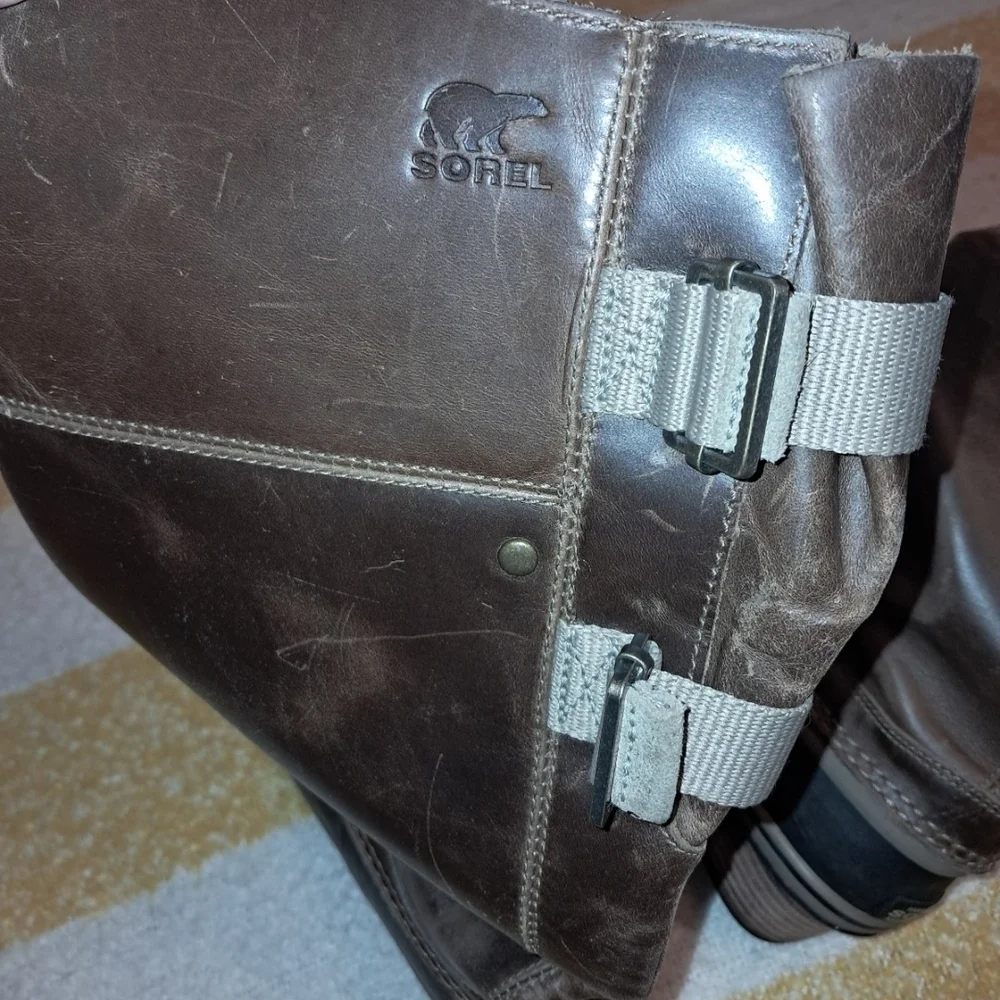 Sorel Women's Brown Leather Boots - Picture 8 of 12